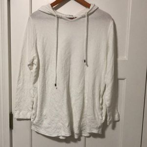 J. Jill cream colored hoodie